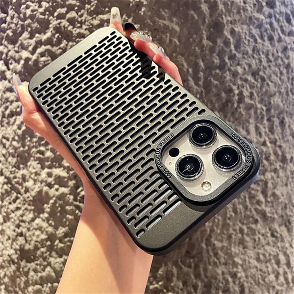 Coque ultra-mince iPhone 11Pro Max, étui rigide respirant noir contre les chocs - 7