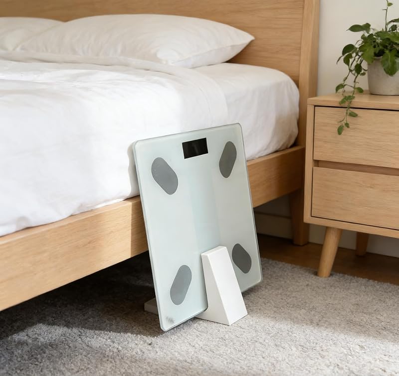 Scale Holder Scale Storage Bracket, Space-Saving Organizer for Bathroom, Fits Most Standard Weight Scales, Easy to Install, Sturdy Organizer Rack, Keep Your Home Tidy