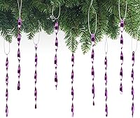 Vista 43 de AMS Adornos para árbol de Navidad, juego de 24 piezas de adornos de carámbanos retorcidos de aluminio para árbol de Navidad, fiesta de Año Nuevo