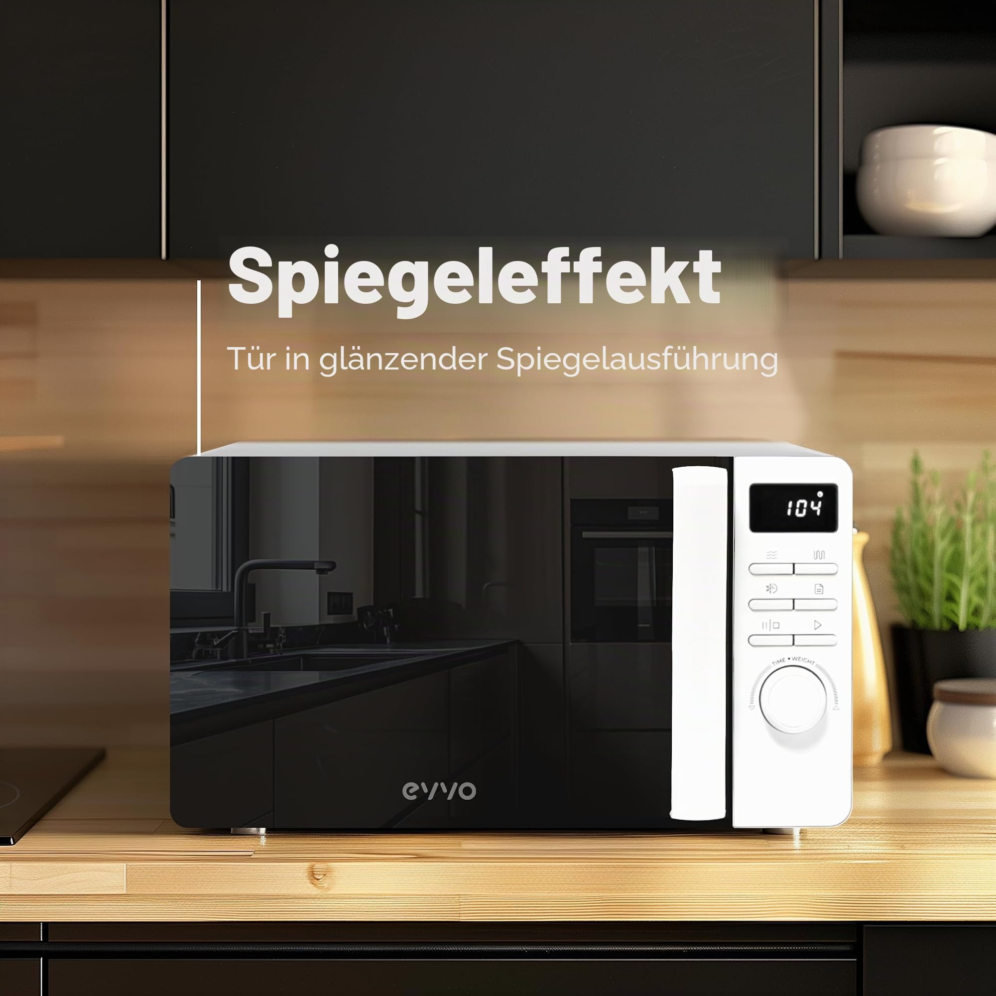 Mikrowelle EVVO M20, Weiß