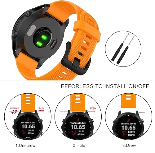 Miniatura 12 de ISABAKE Correa para Garmin Forerunner 935/Forerunner 945/955/965/Forerunner 745, compatible con Fenix 5/Fenix 5plus/ Fenix 6/Fenix 6 Pro/Approach