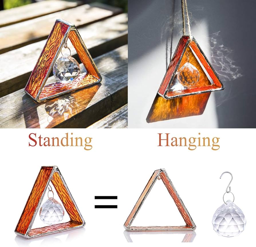 Amazon.com: H&D HYALINE & DORA Handcrafted Pyramid in Stained