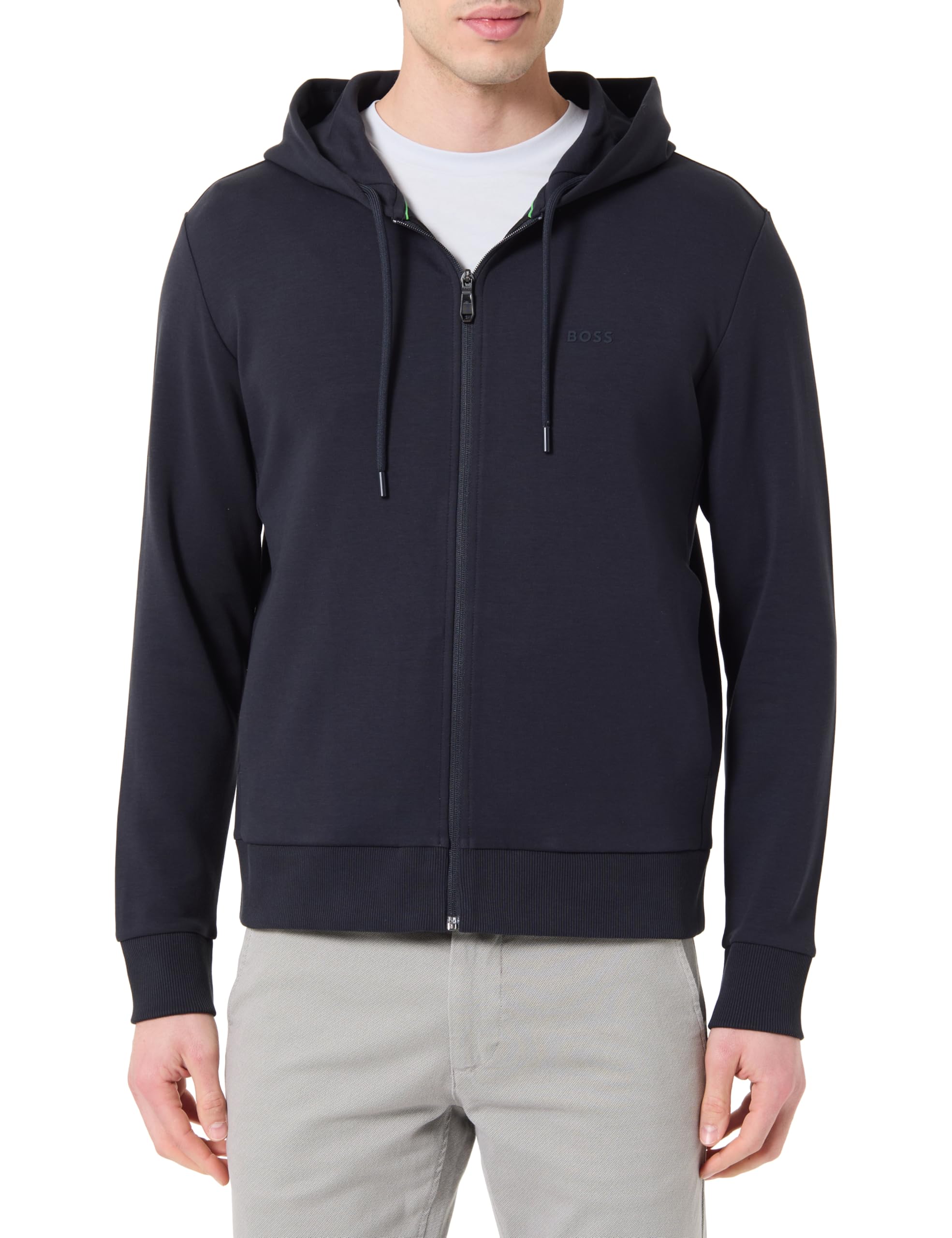 BOSS Men's Sweatshirt, Dark Blue 402, XL
