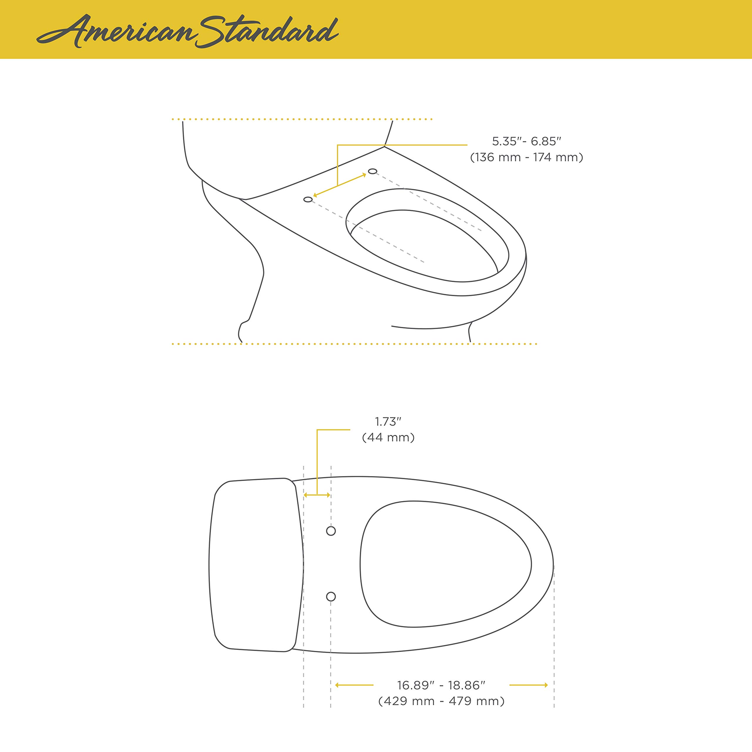 American Standard 8019A60GPC.020 Aquawash 2.0 Manual SpaLet Bidet Seat