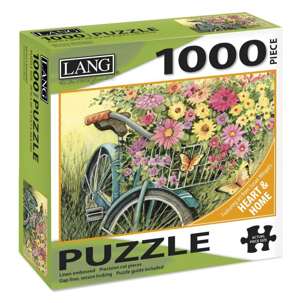 Jigsaw Puzzle 1000 Pieces 29"X20"-Bicycle Bouquet