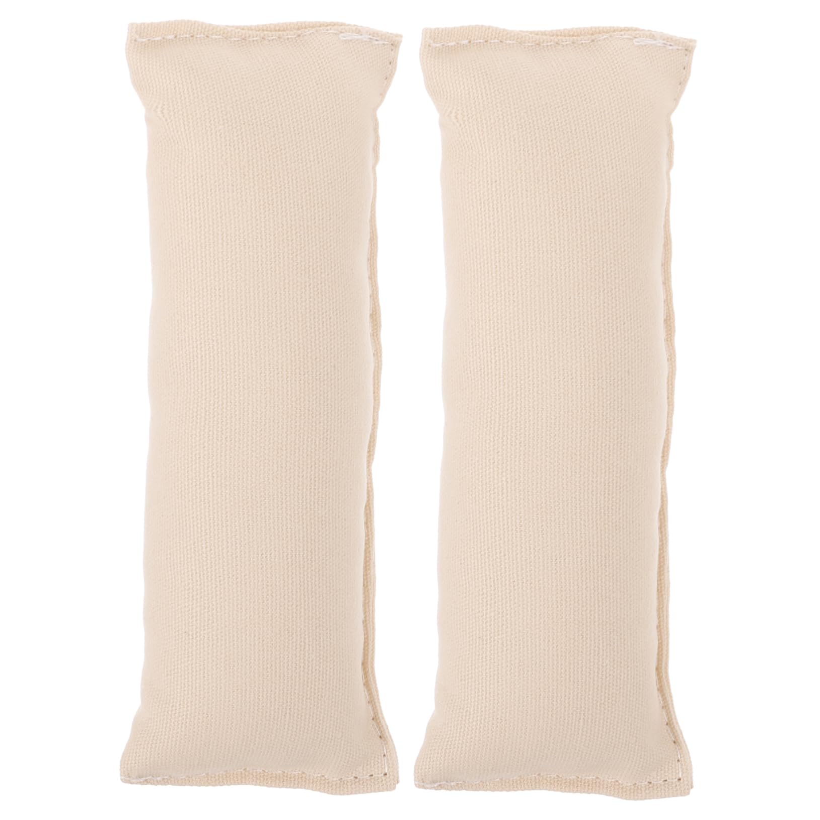 2pcs Cotton Elbow Wrist Pads Creamy White Slip Comfortable Support Mat for Office Computer Desktop Keyboard Ergonomic Arm