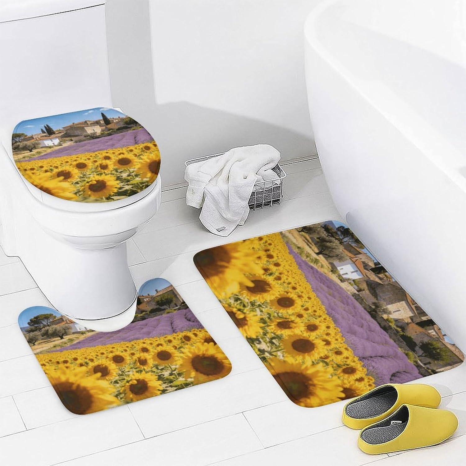 LuberonNon-Slip Bath Rug Set 4 Set
