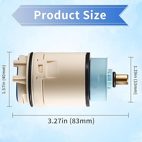 Miniatura 2 de Dreyoo Cartucho de equilibrio de presión de una sola función para RP70538, cartucho de ducha compatible con grifo Peerless y Delta de una sola