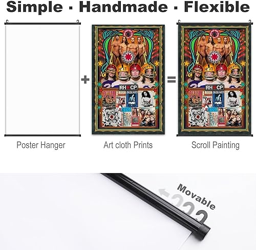 Miniatura 3 de Póster de lienzo con diseño de pergamino rojo, decoración de pared, diseño de pimientos picantes, música clásica, pósteres de película, colgar en la