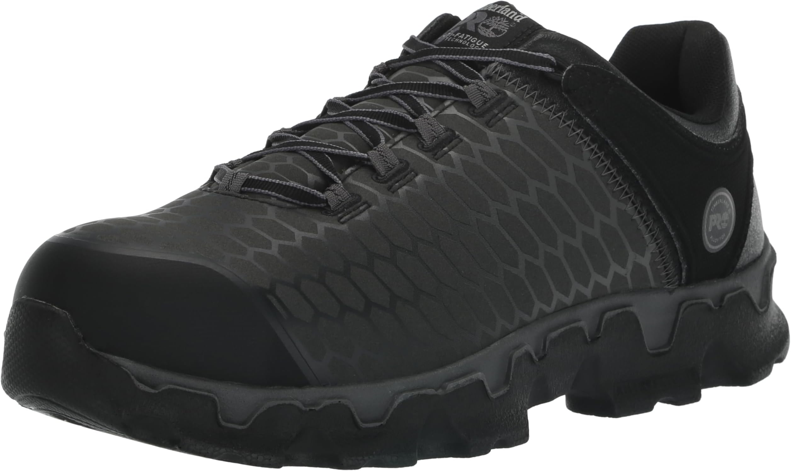 Timberland PRO Men's Powertrain Sport Alloy Safety Toe Industrial Athletic Work Shoe, Black/Grey-2024 New Raptek, 9