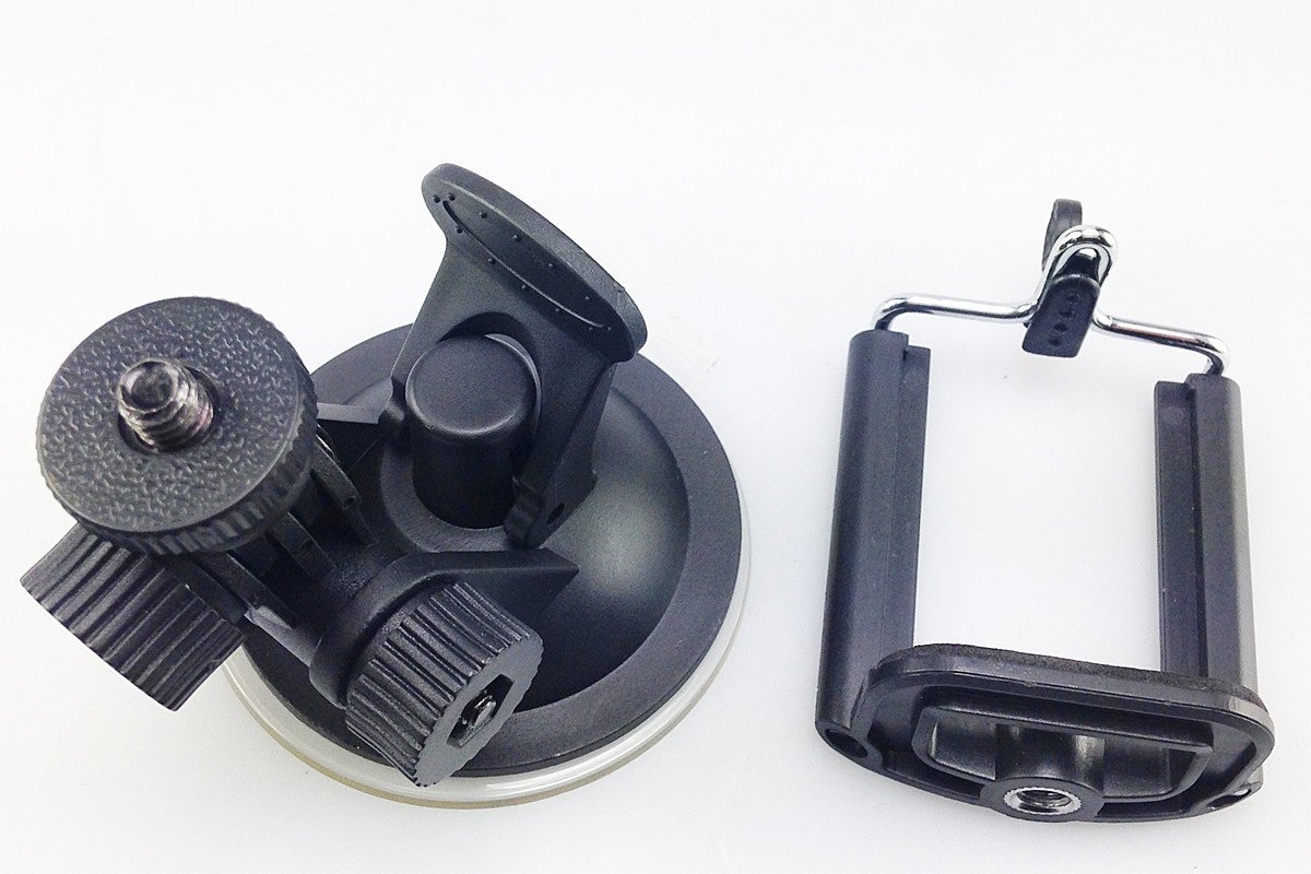 ePhotoInc Adjustable Swivel Car Mount Windshield Suction Holder Clamp