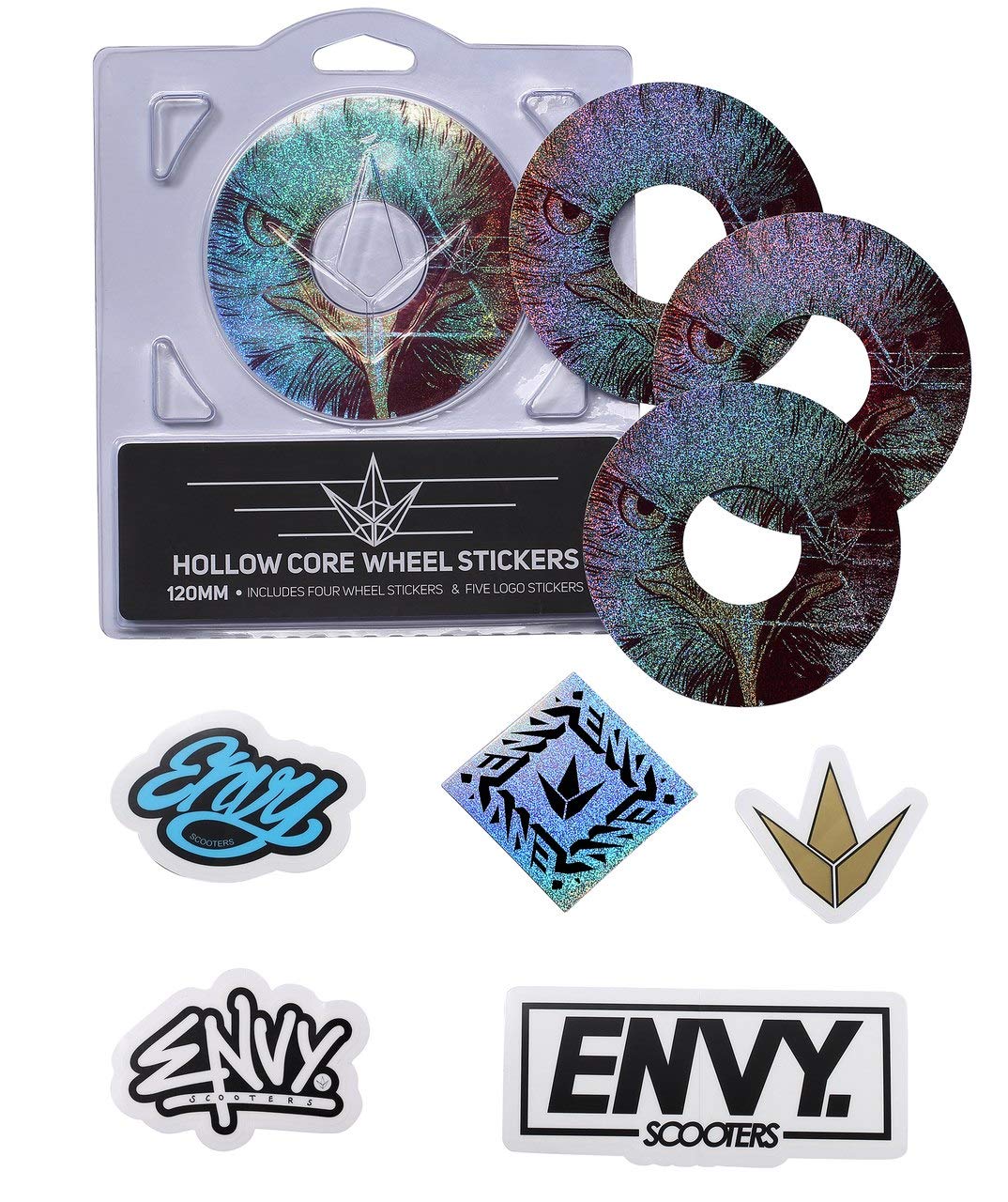 Envy Scooters 120mm Wheel Stickers - Hawk