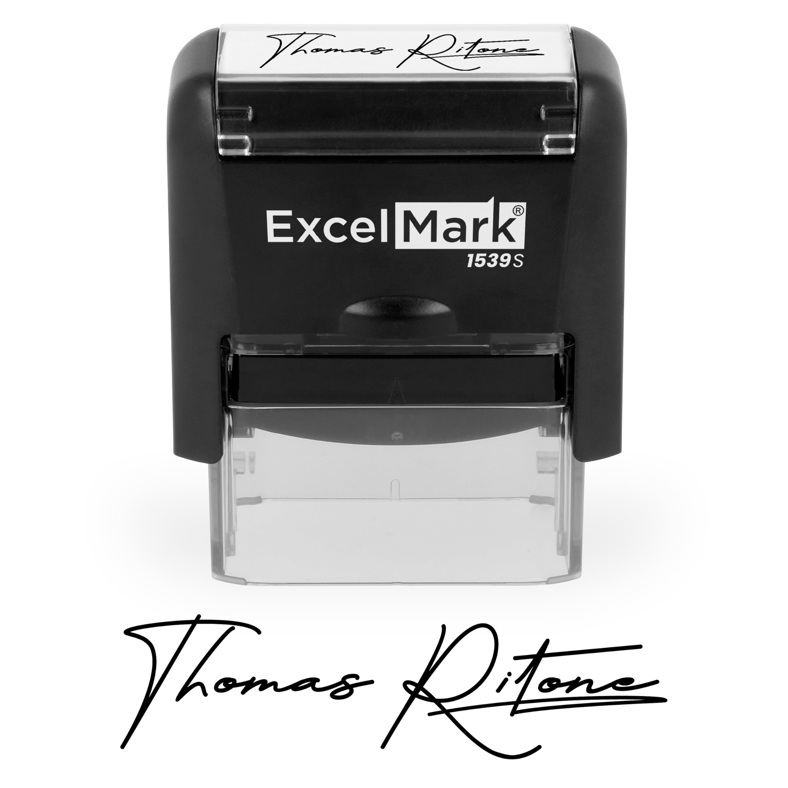 ExcelMark Custom Signature Stamp - Self Inking - Small