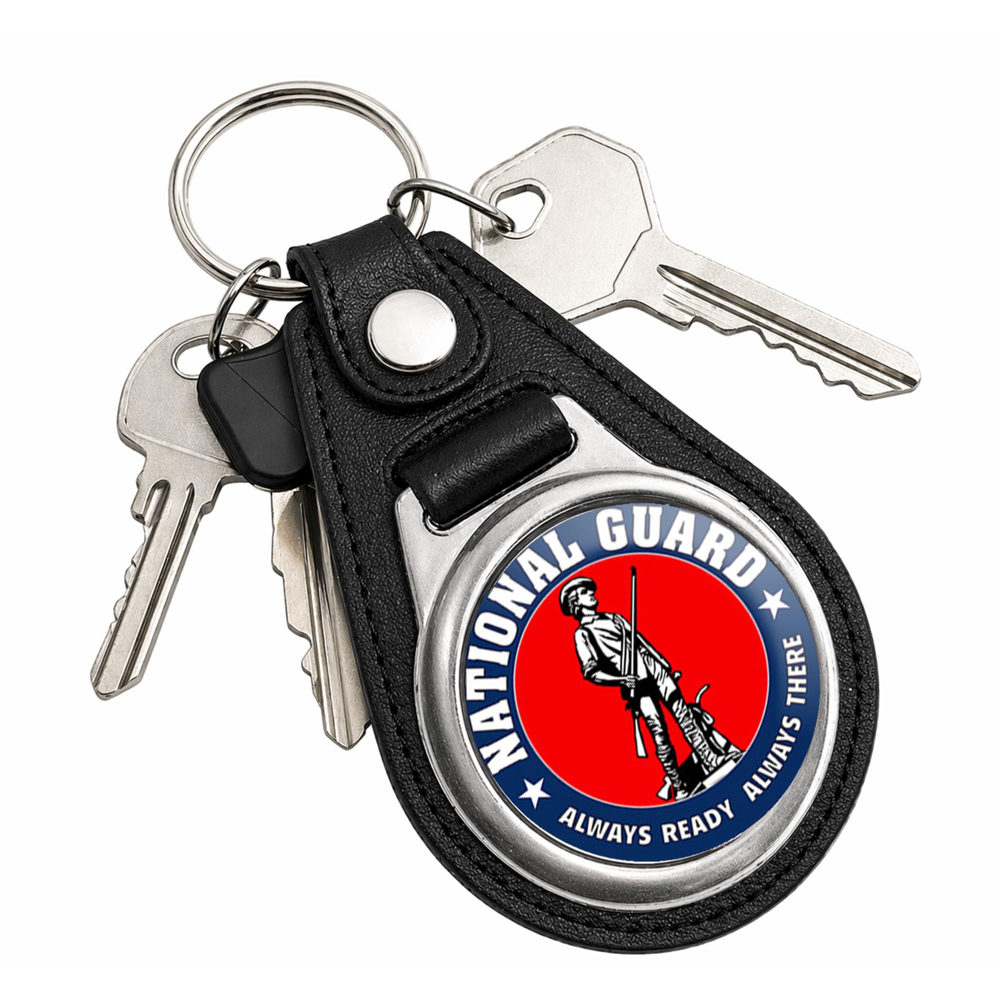 Brotherhood Round Key Chain for Military and Service Emblem Designs