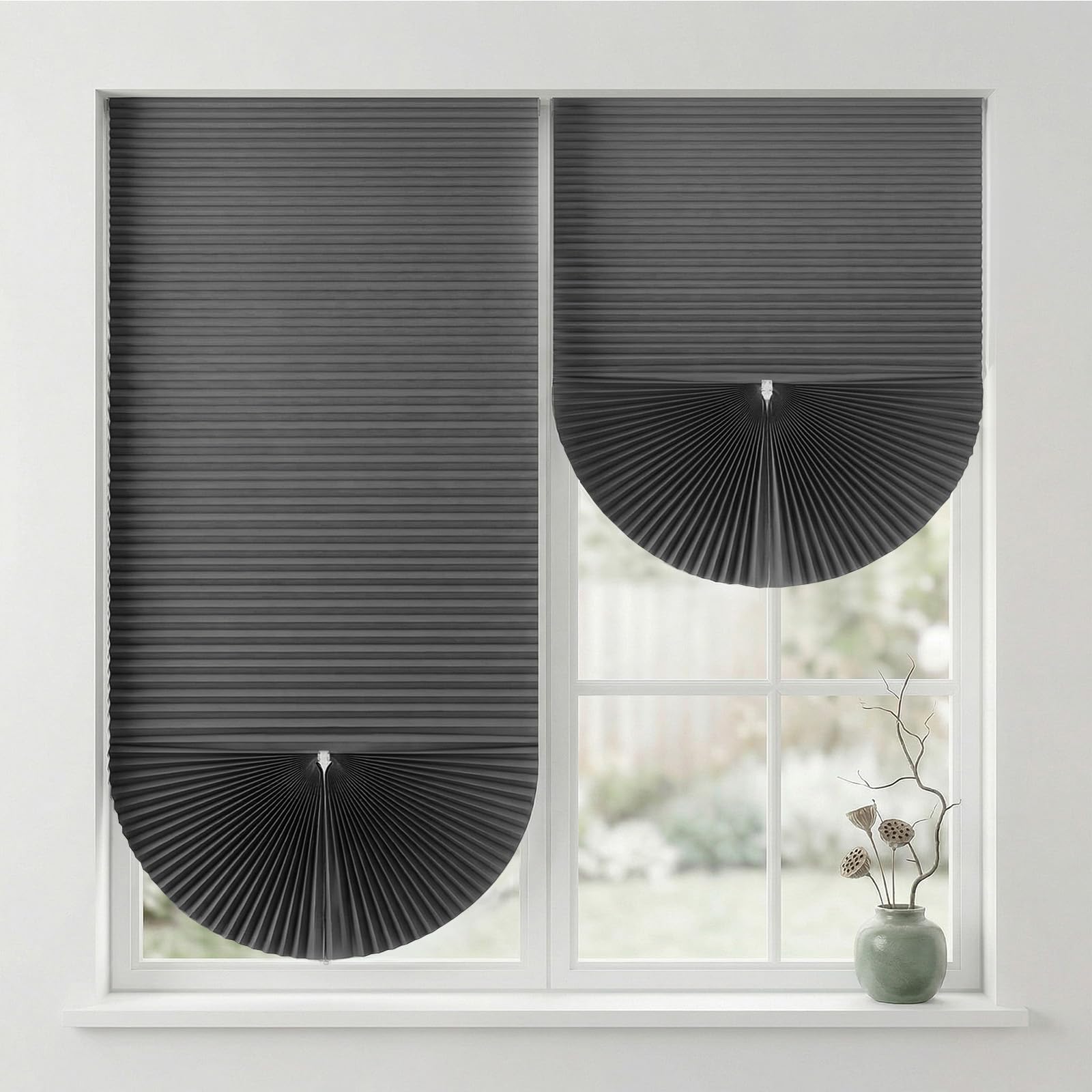 Sekey Plissee ohne Bohren zum Kleben Rollo Dachfensterplissee Klebefix Plissee