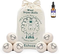 Dryer Balls, XXL Wool Dryer Balls, Natural and Reusable, 100% New Zealand Sheep's Wool, Reduce Drying Times, Softening Function (Blue)