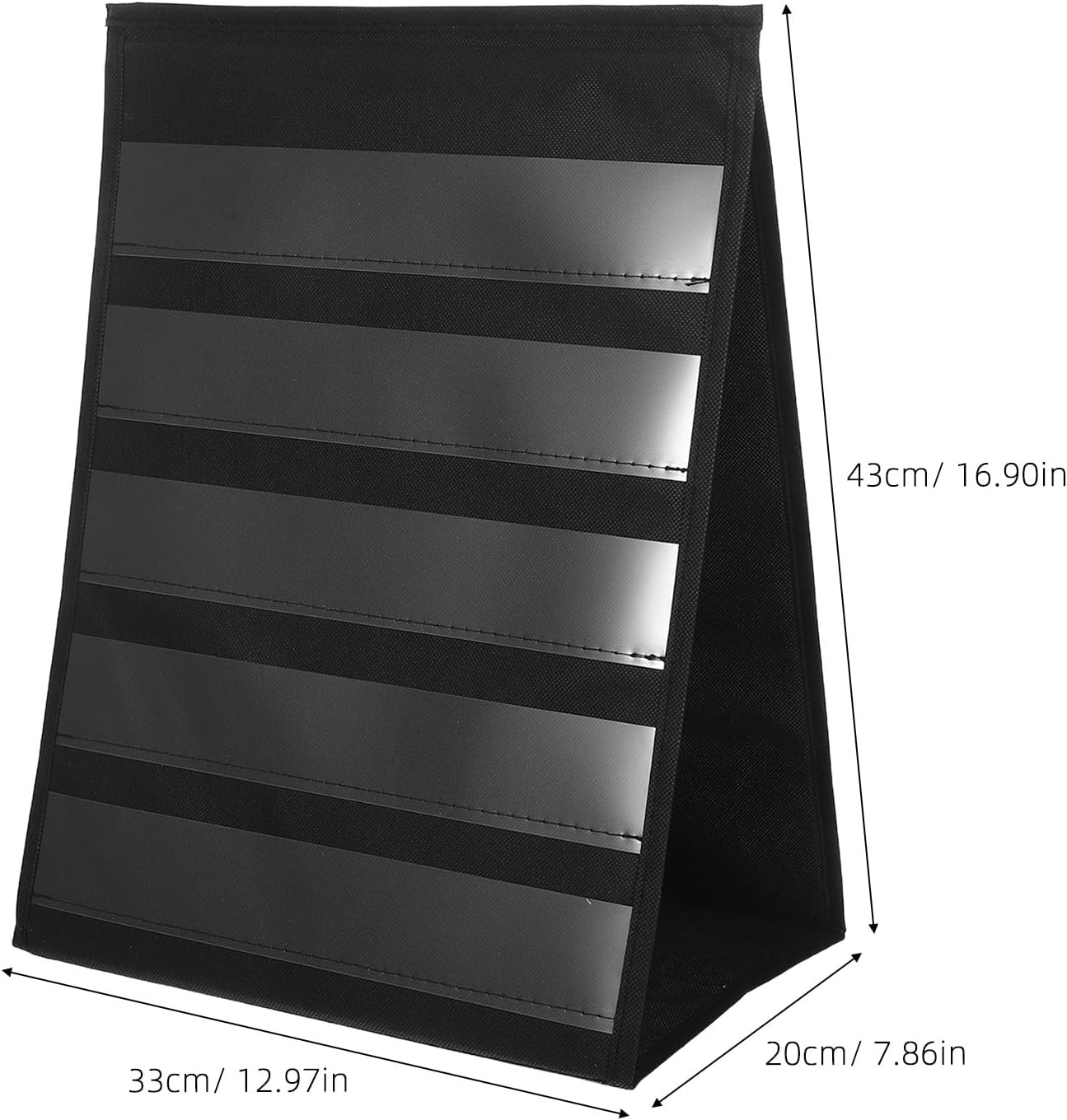 BETOOKY Tabletop Pocket Chart: Stand Small Teaching Pocket Chart - Double Side Sentence Strips Display Daily Schedule Calendar for Home Office 43x33cm