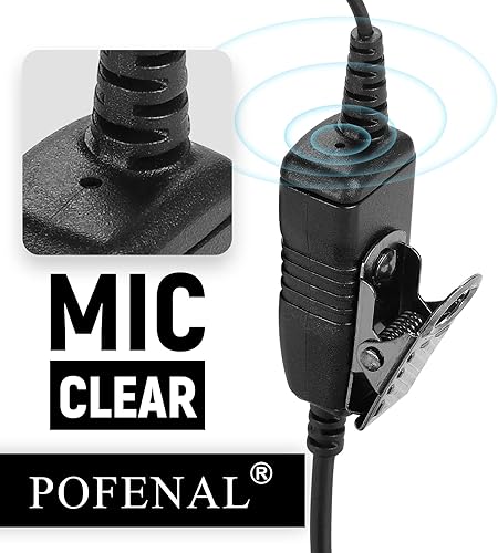 Miniatura 4 de SL300 SL3500e Walkie Talkie Auriculares de radio compatibles con TLK100 SL1K SL1M SL4000 SL7550 Radio bidireccional con micrófono PTT (forma C,