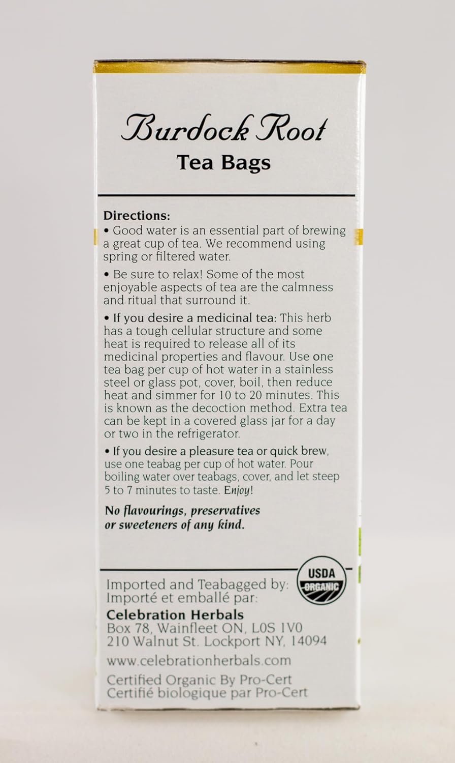 Celebration+Herbals%2c+Tea+Bags+Burdock+Root%2c+24+Count - Image 4