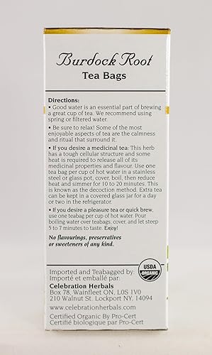 Miniatura 4 de Celebración+Hierbas%2c+Té+Bolsas+Bardana+Raíz%2c+24+Cuenta