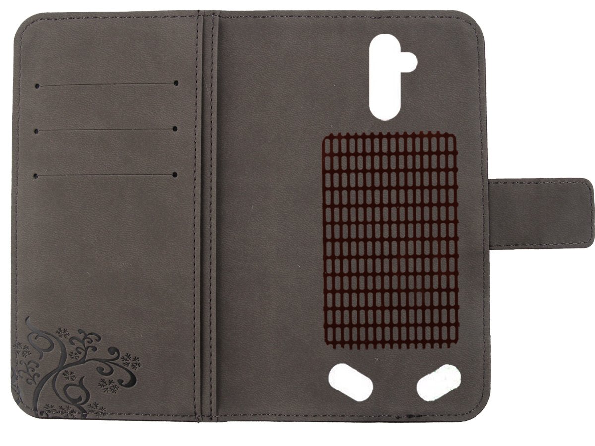foto-kontor Custodia a Libro Compatibile con Blackview BV5800 / BV5800 PRO Cover di Colore Nero