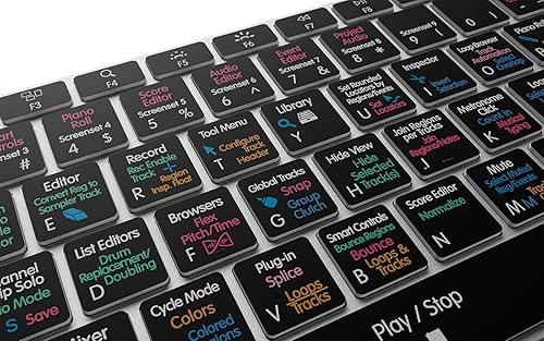 Miniatura 6 de KB Covers Logic Pro Teclado retroiluminado de aluminio con accesos directos - Edición con cable compatible con MacOS para producción de música -