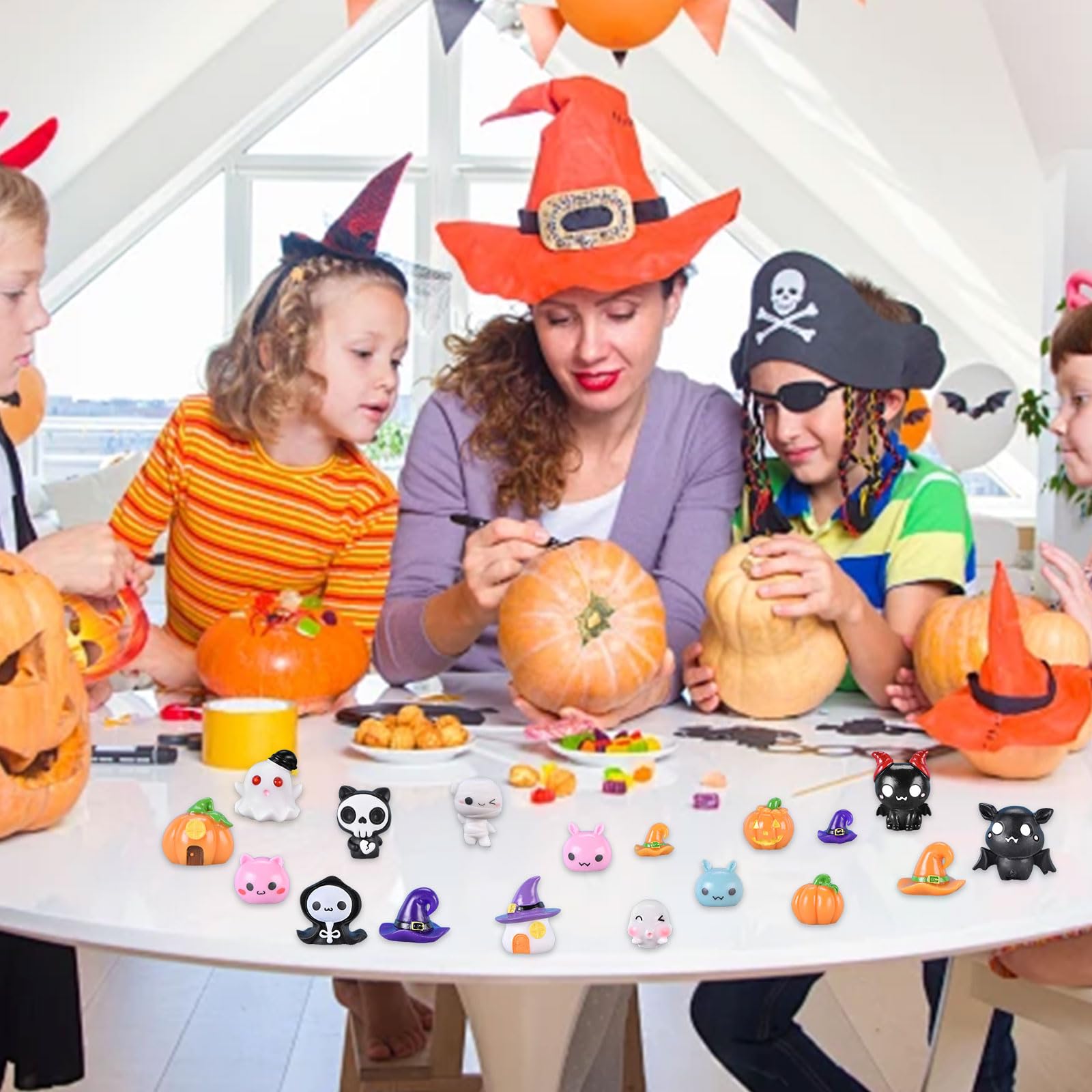 Amazon.co.jp: ハロウィン ミニチュア 置物 19個セット ハロウィン