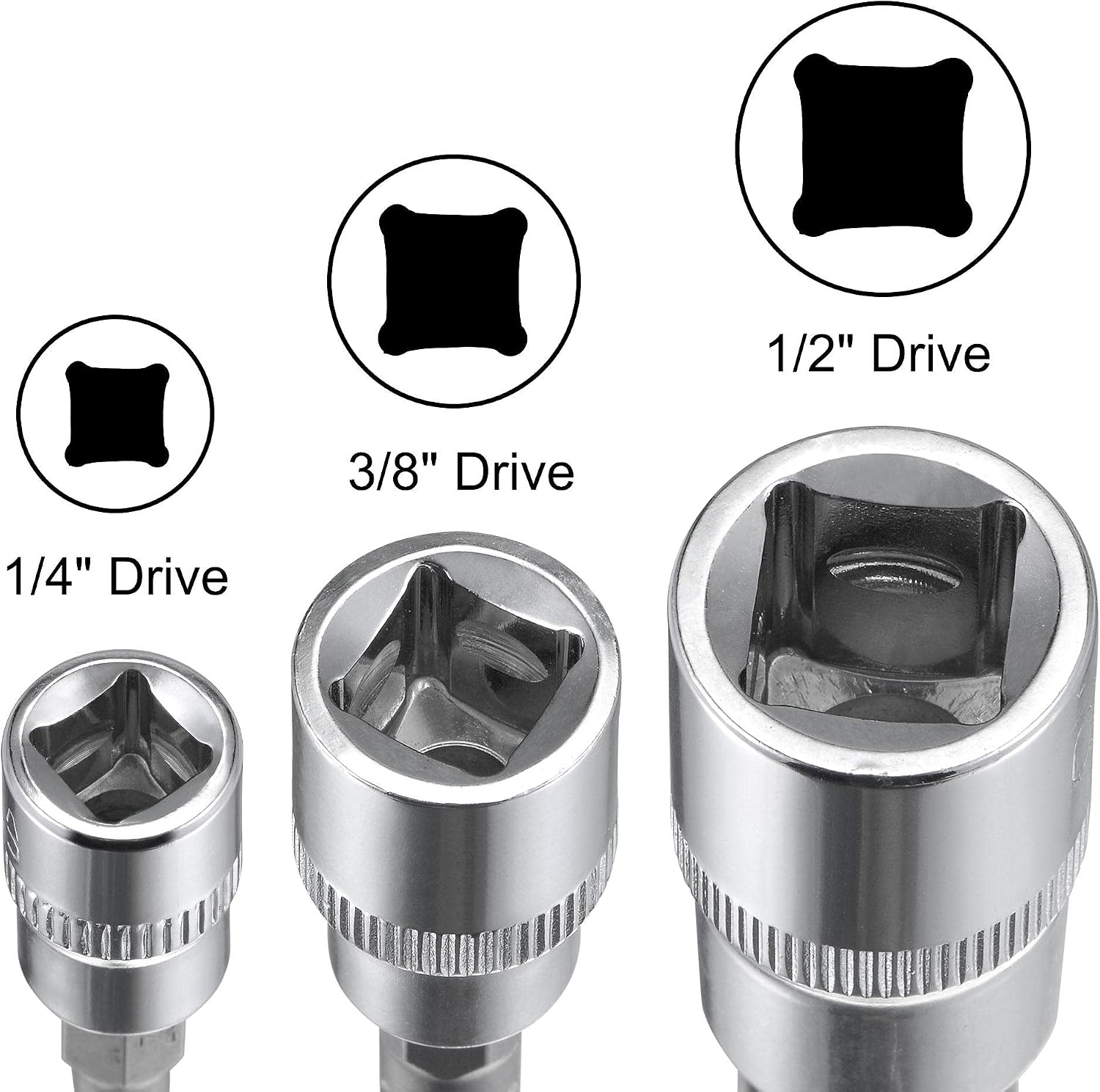 uxcell T8 - T70 Torx Bit Socket Set, CR-V Bits & Sockets (For Hand Use Only) 13-Piece