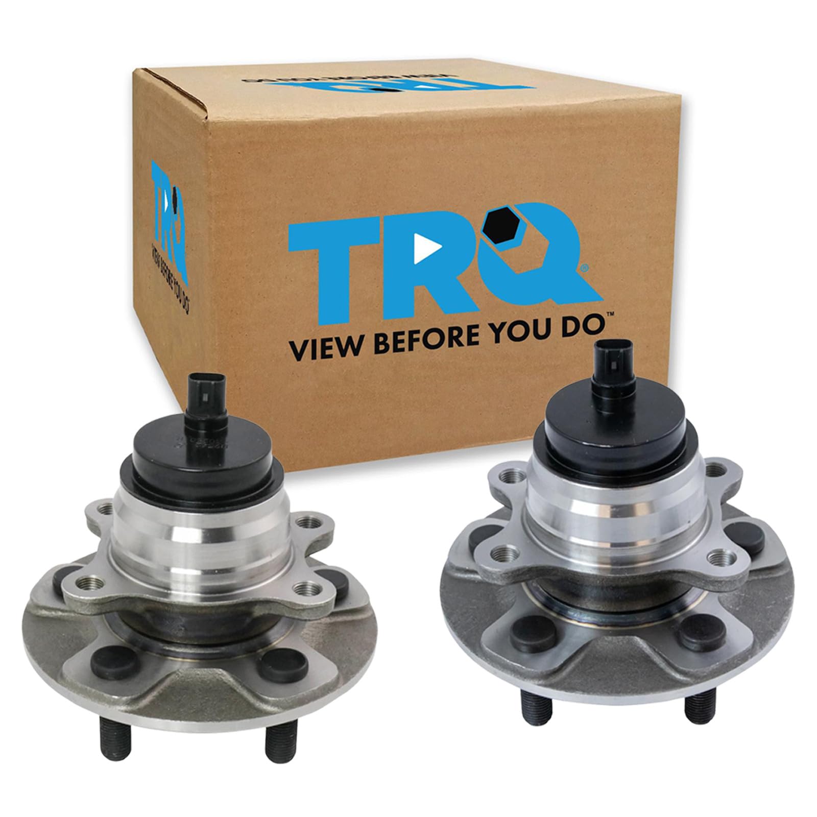 TRQ Front Driver and Passenger Side Wheel Bearing and Hub Assembly Set 2