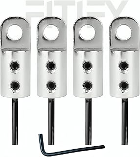 FITIFY Gym Wire Safety Lock Set | 152g Each | Includes Inserted Screw & L-Key (3) Price In India