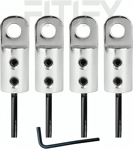 FITIFY Gym Wire Safety Lock Set | 152g Each | Includes Inserted Screw & L-Key (3)