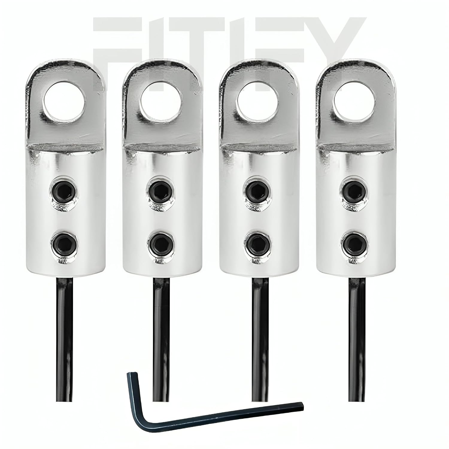 FITIFY Gym Wire Safety Lock Set | 152g Each | Includes Inserted Screw & L-Key (3)