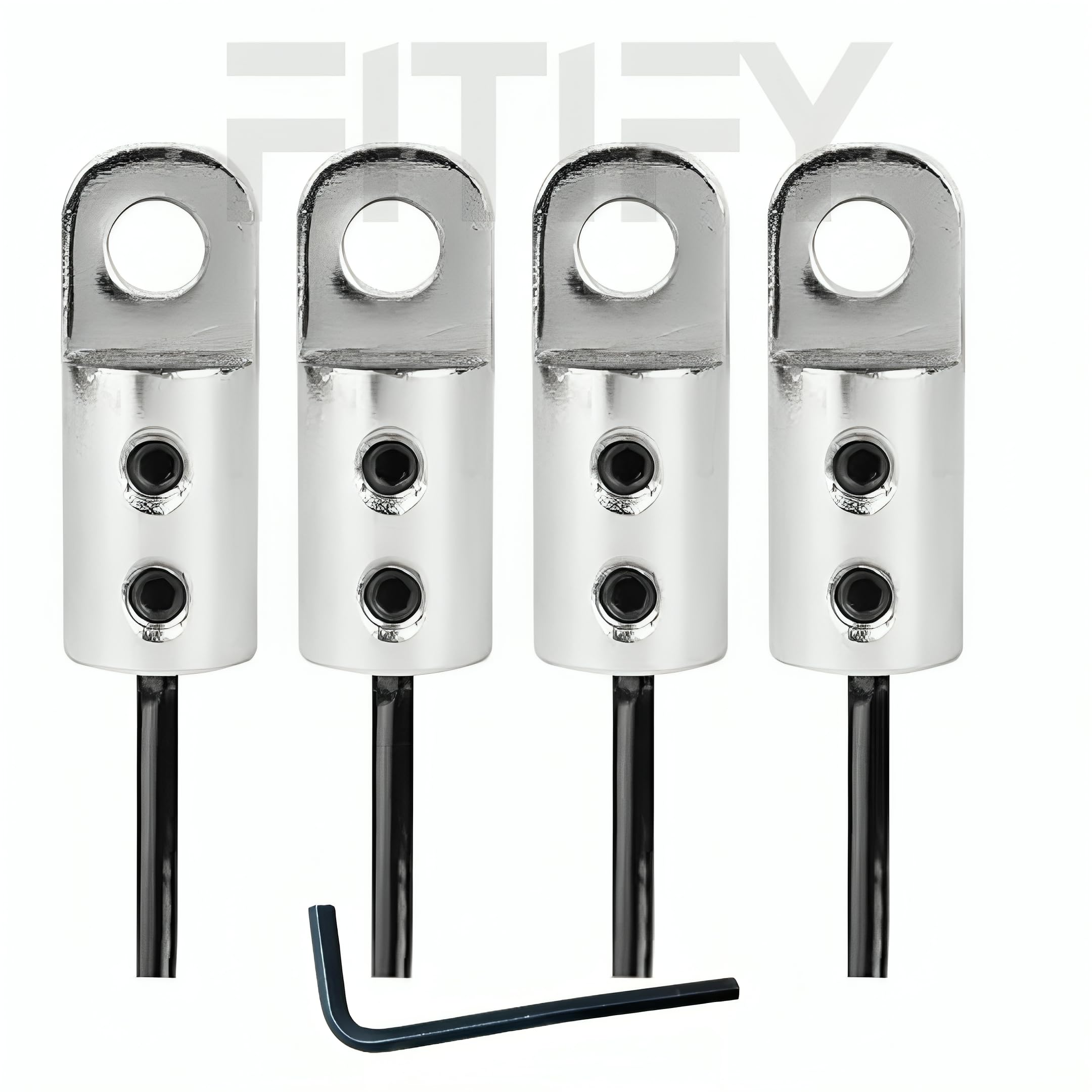 FITIFY Gym Wire Cable Rope Connector Set with Screw & L-Key | Each Lock Weighs 152 Grams (4) (B0CZHXZXZG) Amazon Price History, Amazon Price Tracker