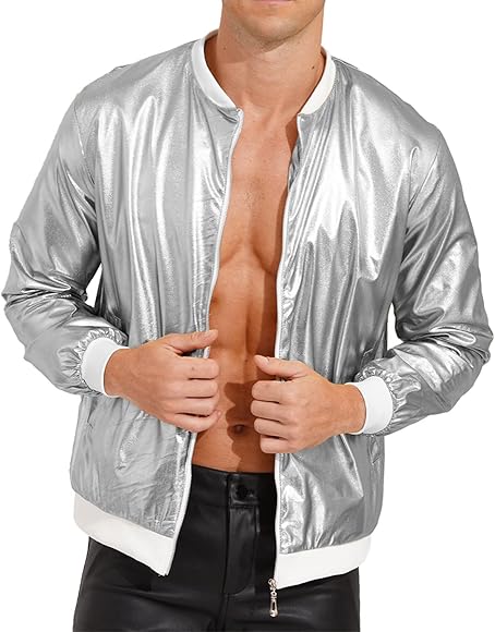 Bomberjacke silber Outlet