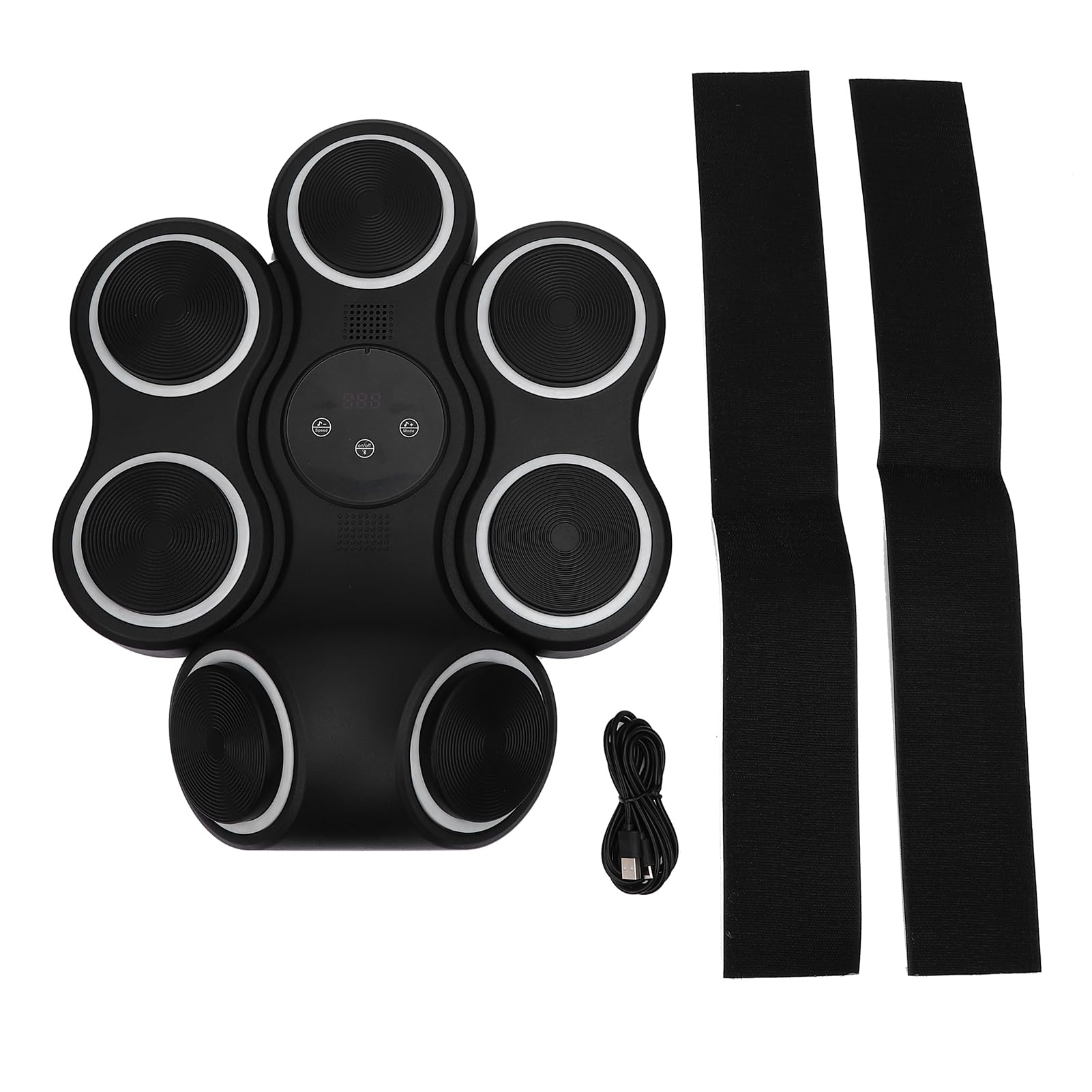Dpofirs Bersaglio da Parete Professionale per Macchina da Boxe Musicale Intelligente, Allenatore Elettronico di Punzonatura Bluetooth, Attrezzatura per Allenamento di Boxe per Allenamento Fitness a