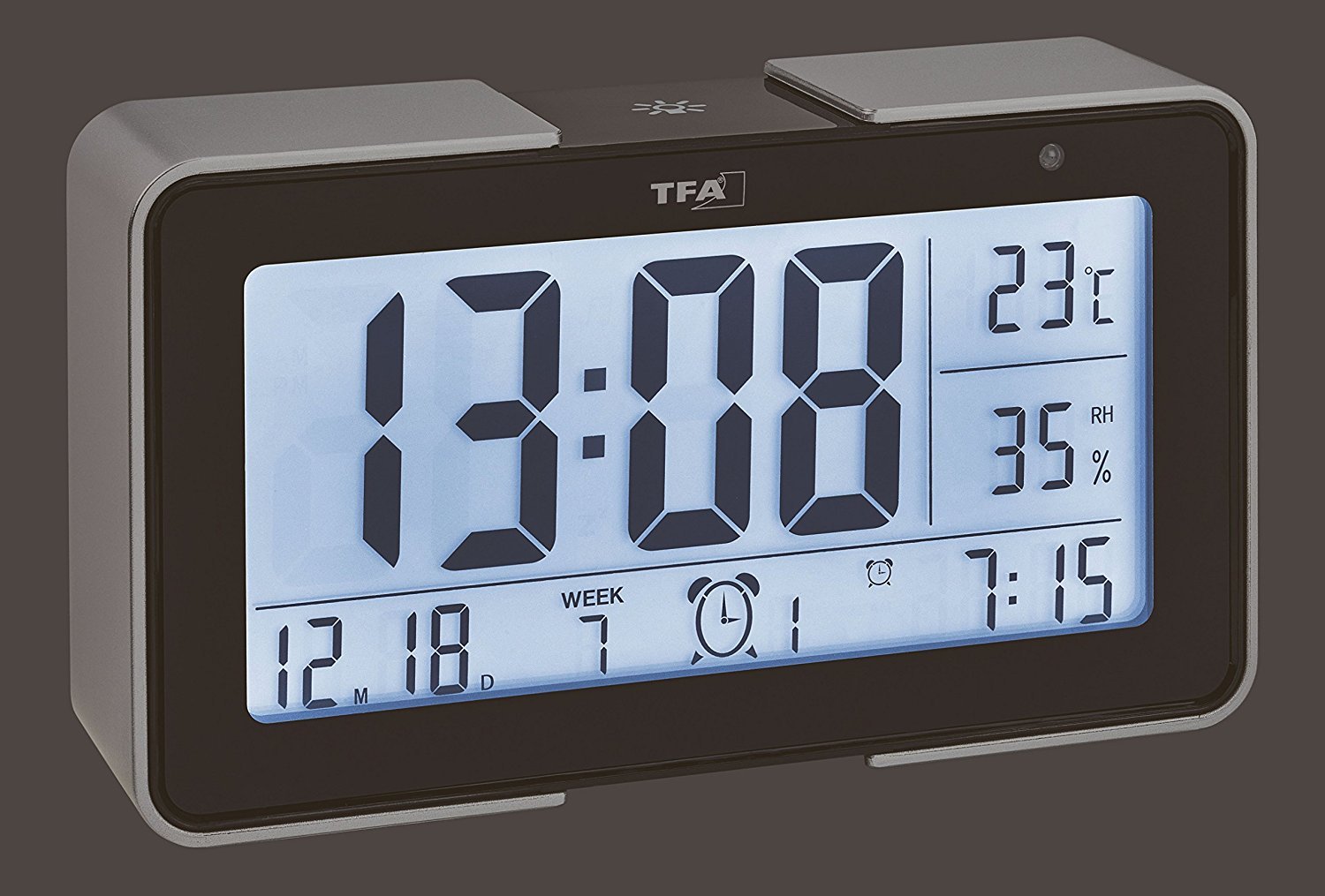 TFA Dostmann 60.2540 Sveglia elettroniche Melody con Diversi Toni di Allarme (Nero con batterie)