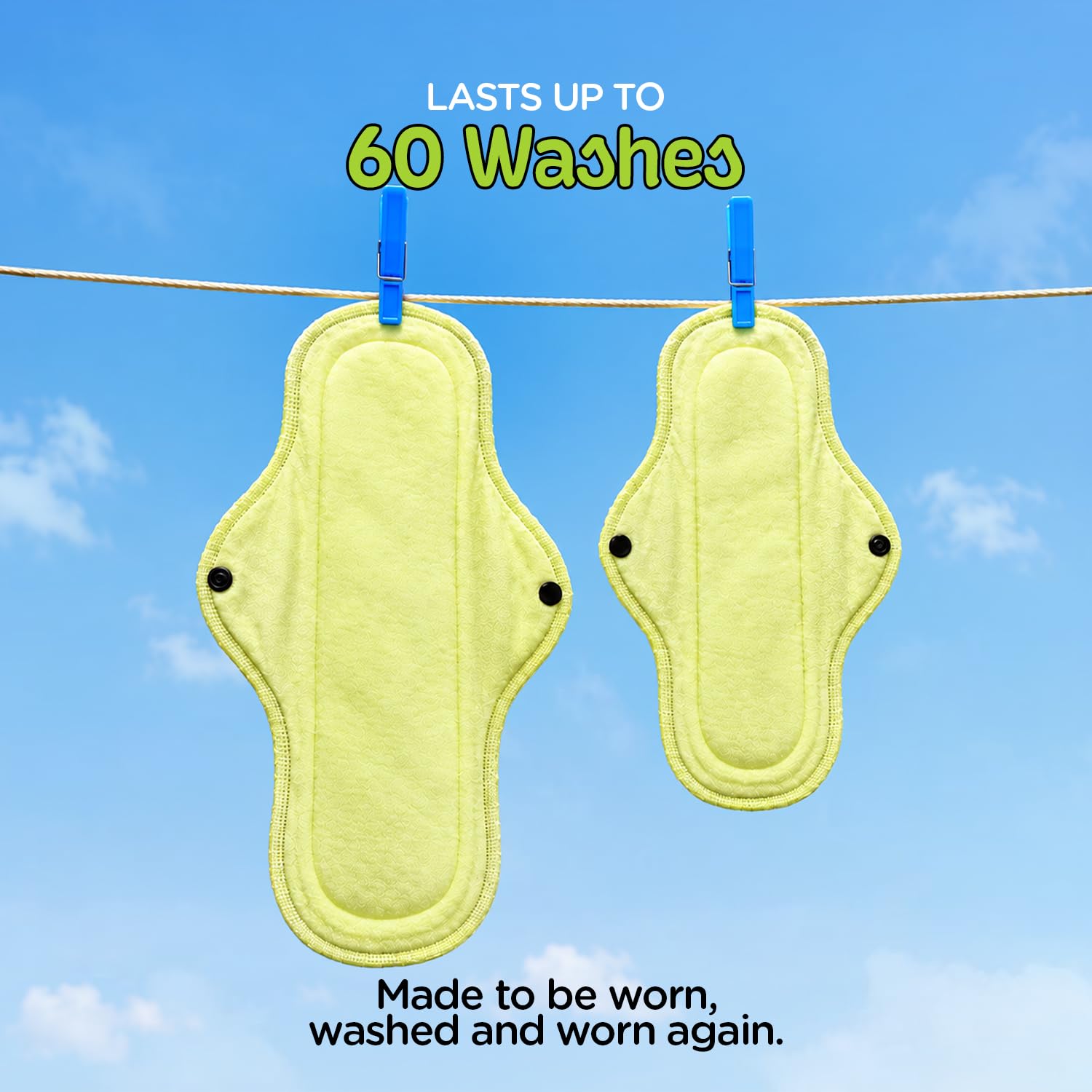 Pee Safe Reusable Pads - Sustainable Period Care -3