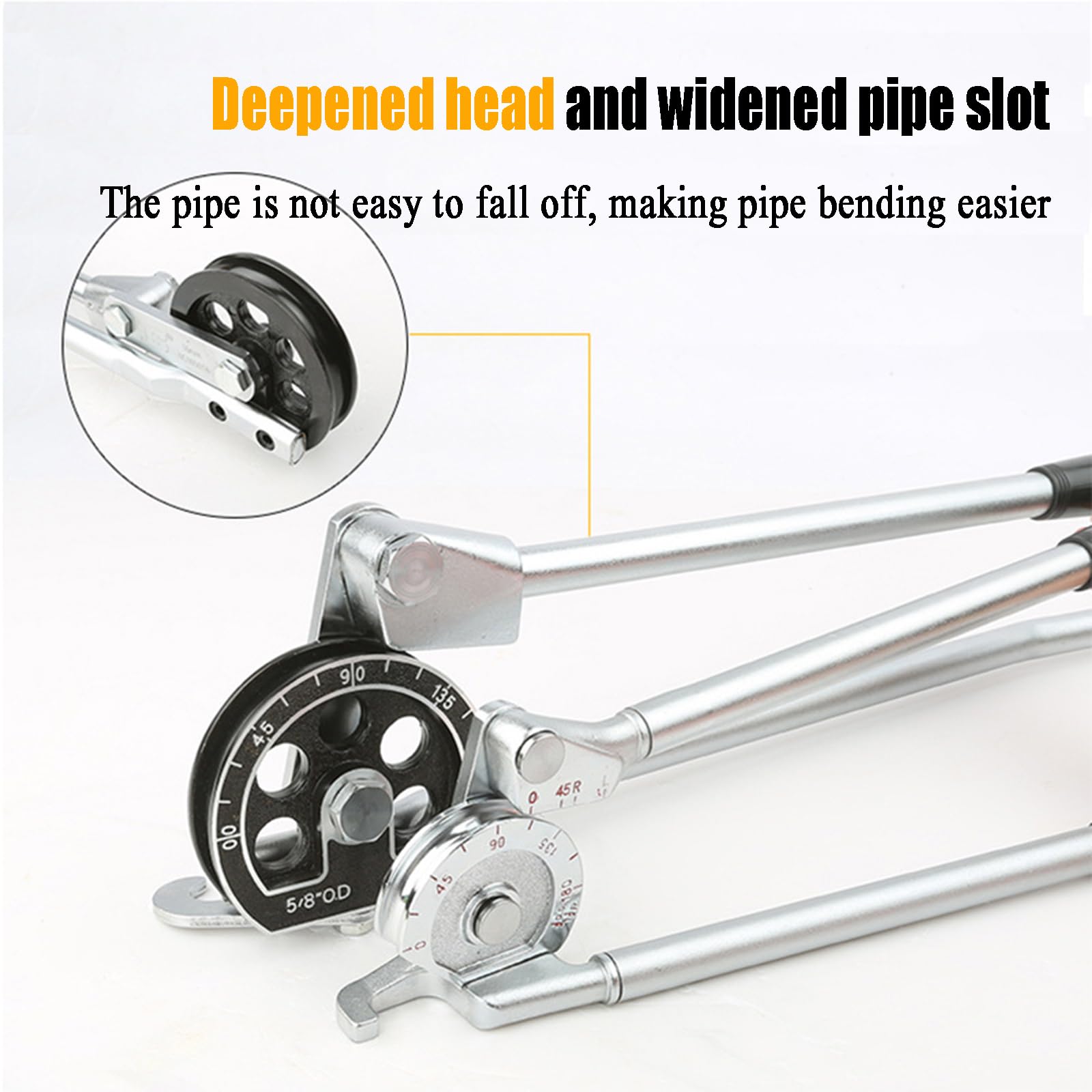 Questo piegatubi Manuale per Tubi in Rame e Alluminio, con Design a Fibbia, Spessore 0,6-1,2 mm, è Adatto a Tubi con Diametro da 12 a 16 mm (1/4”-3/8”).