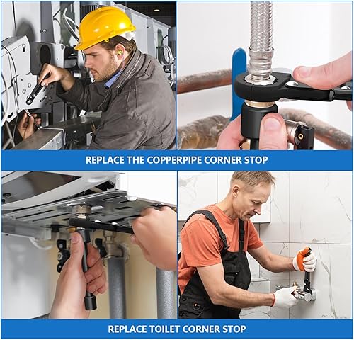 Miniatura 3 de Llave de parada angular, herramienta de extracción de parada angular, herramienta de llave de fontanería para instalar un nuevo tope de ángulo de