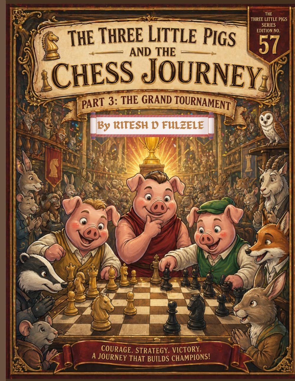 The Three Little Pigs and the Chess Journey – Part 3: The Grand Tournament: THE THREE LITTLE PIGS SERIES EDITION NO 57