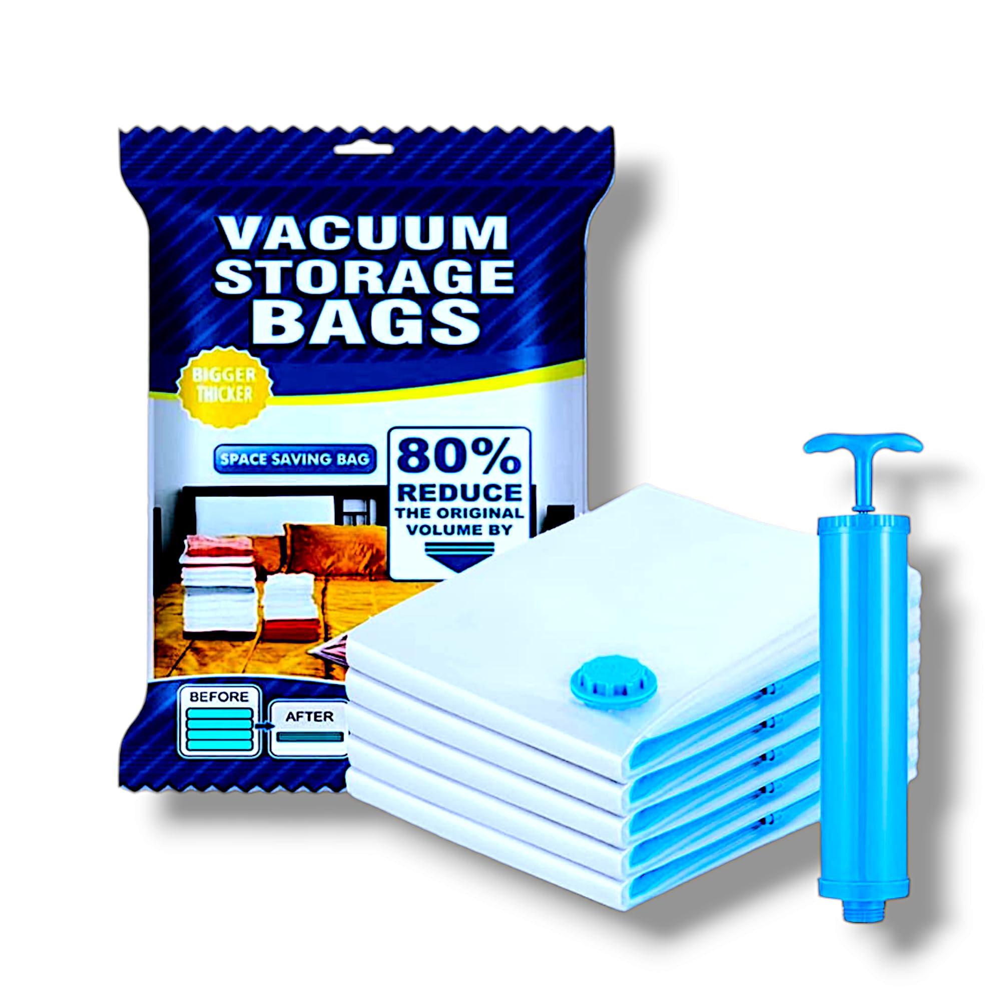 Boilx Vacuum Storage Bag for Trevel | vacuum bags for storage | clothes storage bag | vacuum storage bags with pump | vaccine bags for clothes | ziplock bags for travel packing | Vacuume Bag