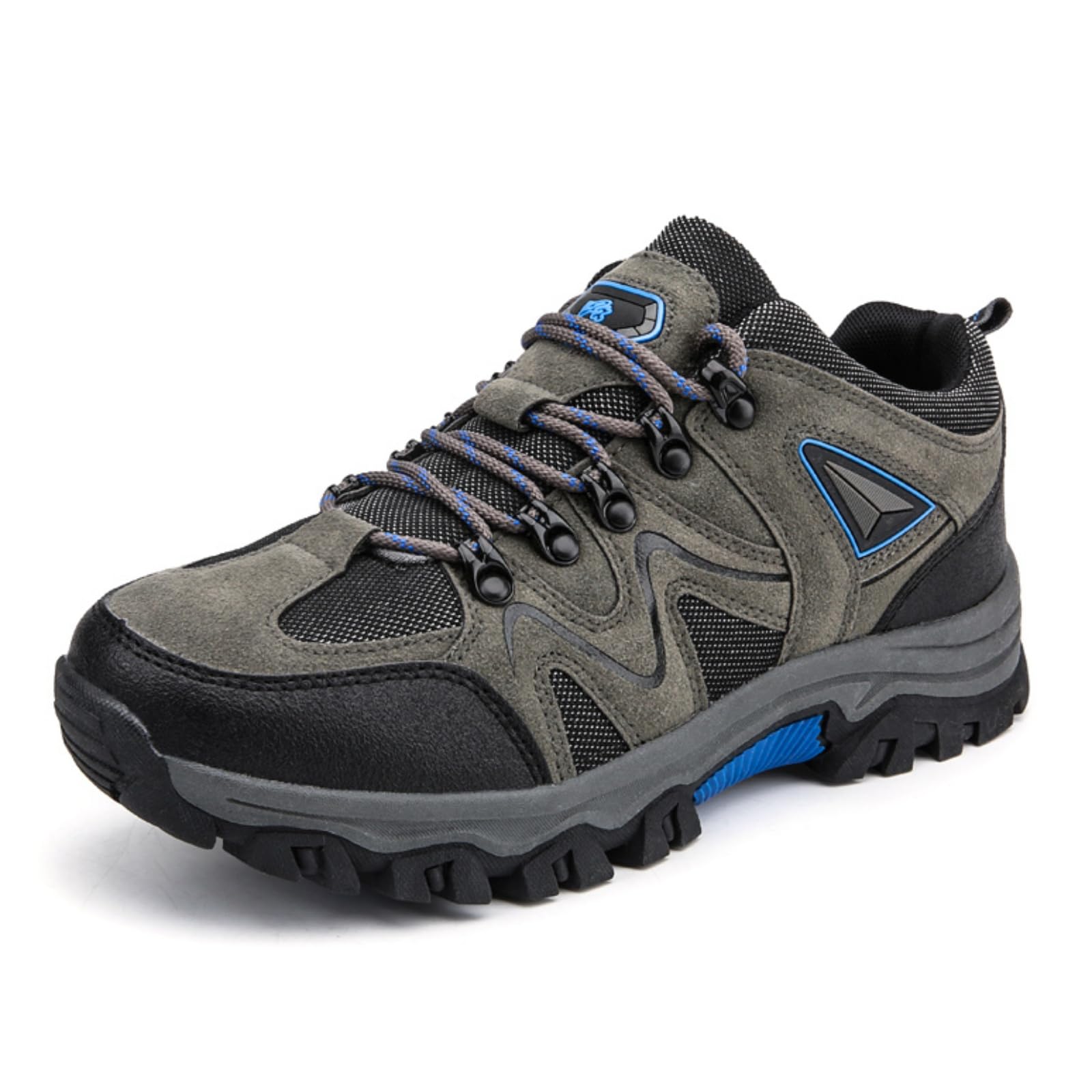Męskie buty trekkingowe wodoodporne niskie do chodzenia po szlaku | Antypoślizgowa gumowa podeszwa, oddychająca, sznurowane buty trekkingowe, na kemping i na świeżym powietrzu