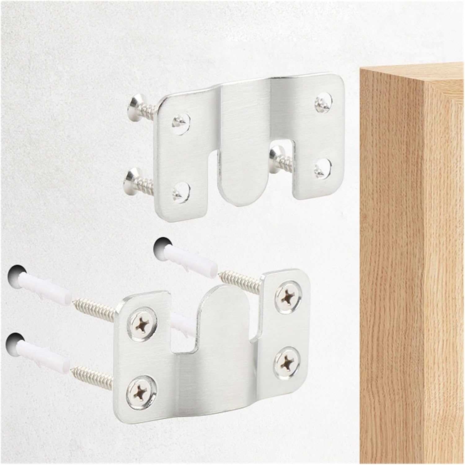 Interlock Hanging Buckle,wall brackets, 1 Packs Picture Hangers Stainless Steel Hook Hanging Hanger Art Work Photo Wall Mounted Hanging Hook ( Color : 4PCS , Size : B 54mm ) ( Color : 4PCS , Size : B