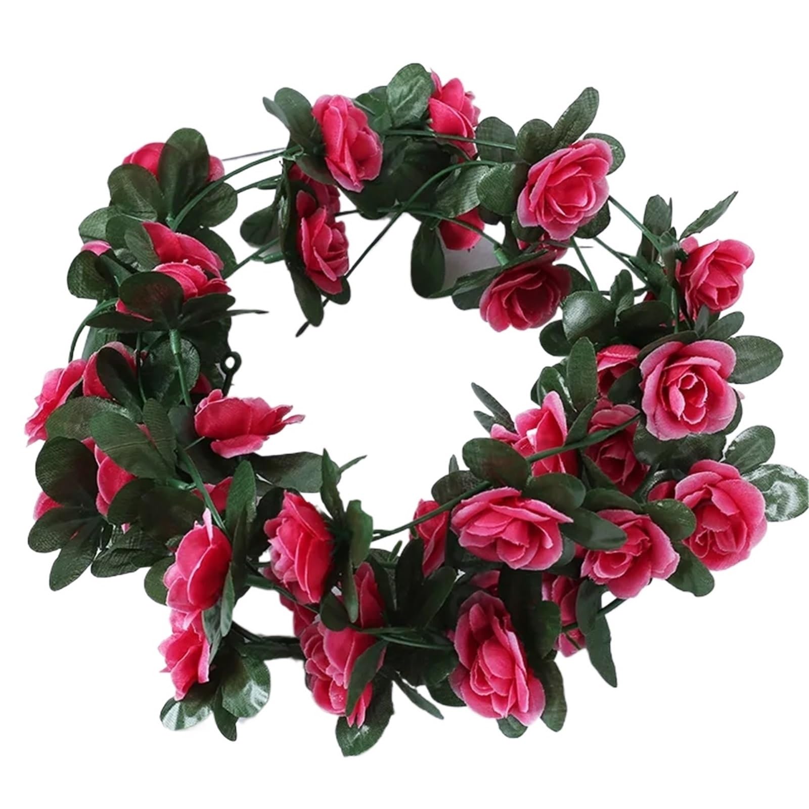 LXLAEOANG Artificial Flowers Silk Artificial Flowers Garland Rose Vine Hanging Wedding Home Garden Wall Christmas Decoration Arch Fake Plant Garlands