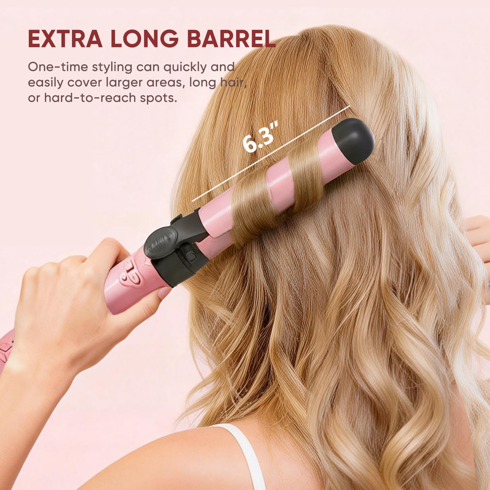ABNER Automatic Rotating Curling Iron Set with 3 Ceramic Barrels