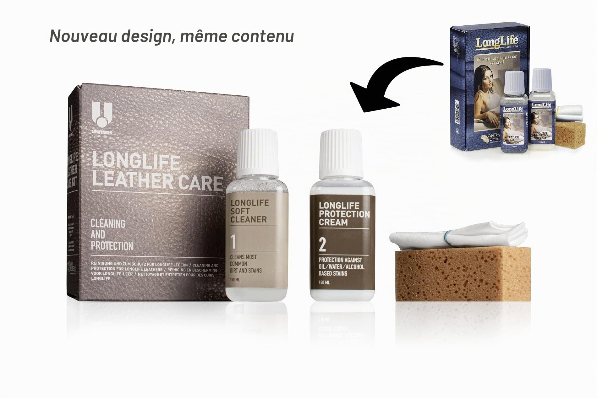 Kit d'entretien de cuir de la marque Long Life