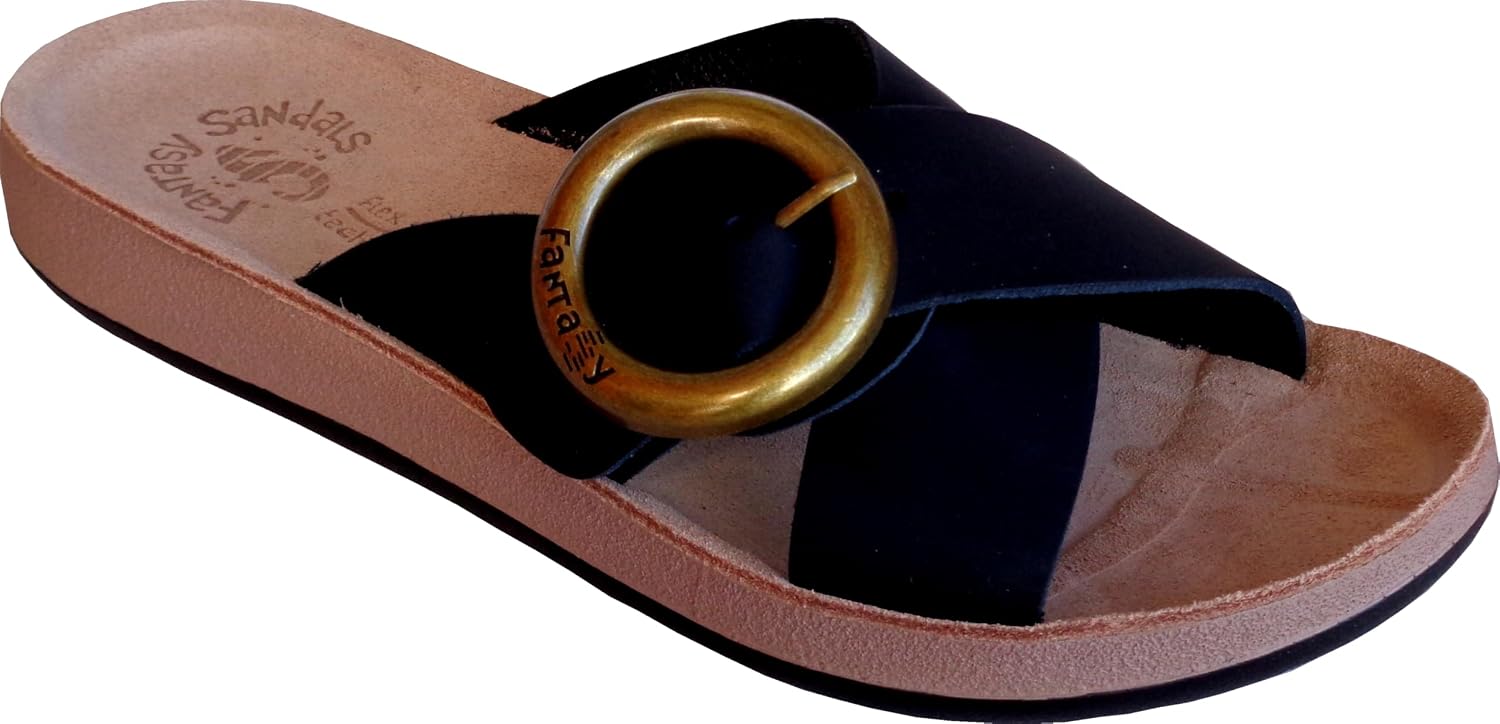 Fantasy Sandals - Flex Sole Technology - Discover the BUBBLE EFFECT - Lightweight and soft leather sandals - NATALIE