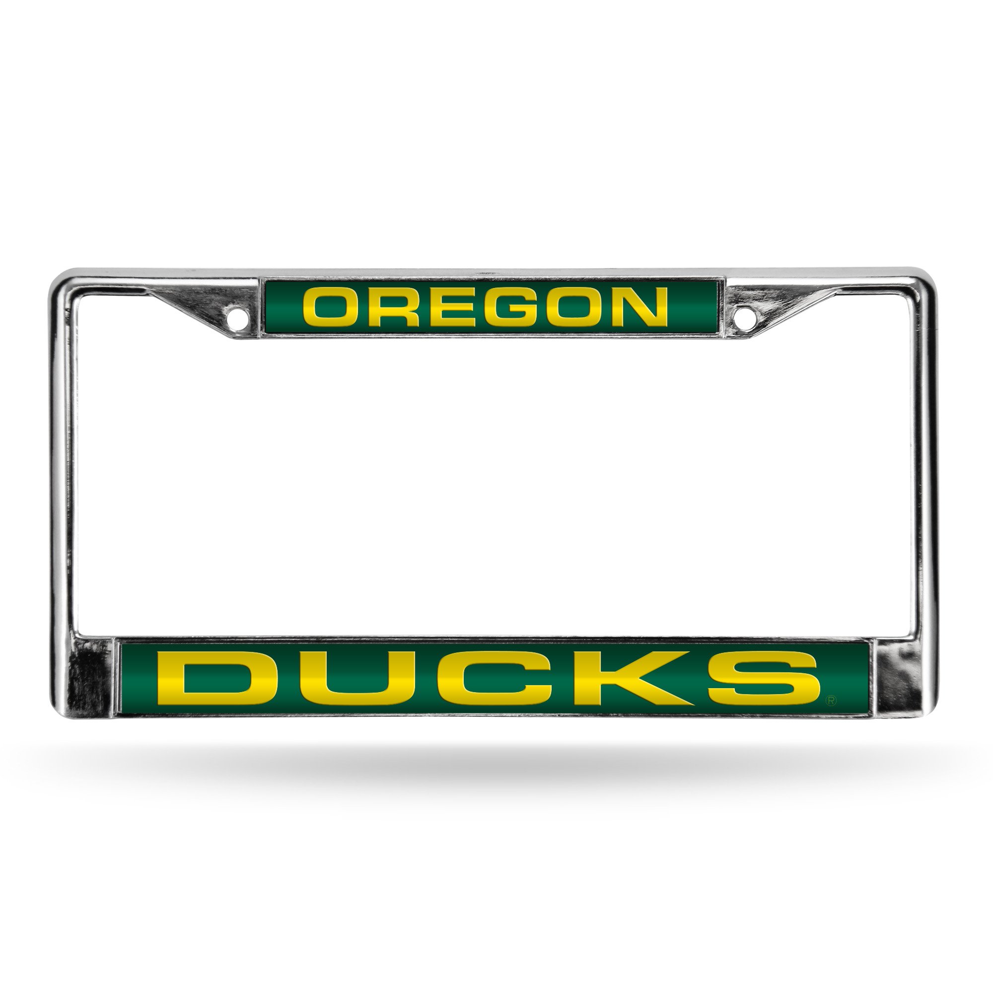 Rico Industries NCAA Unisex-Adult Laser Cut Inlaid Standard Chrome License Plate Frame
