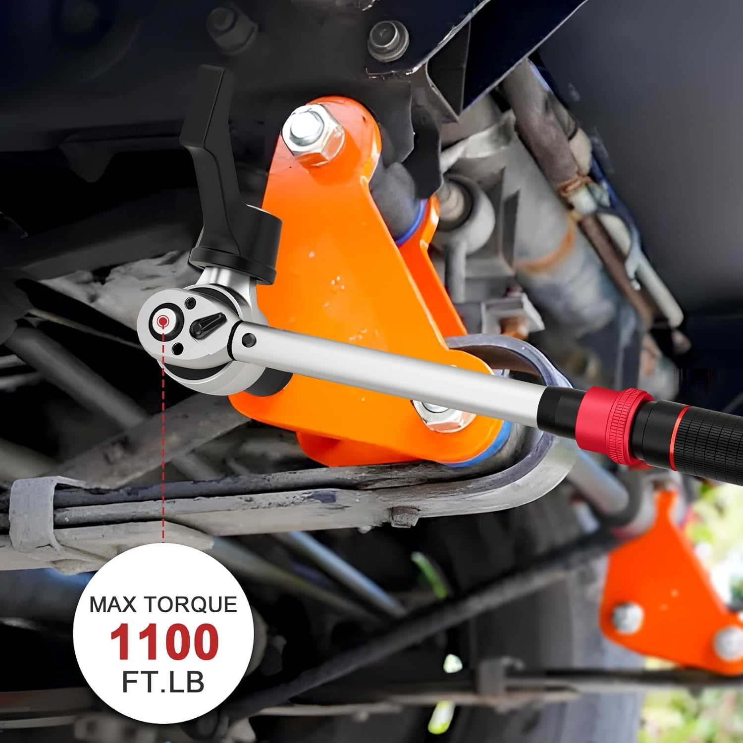 VANPO Torque Multiplier, 1:3 Torque Ratio, Heavy Duty Torque Multiplier Wrench, 3/4" Drive Output 1100 Ft.lb/1491.4 N.m, 1/2" Drive Input 366 Ft.lb/496.2 N.m for Car, Truck, RVs Maintenance