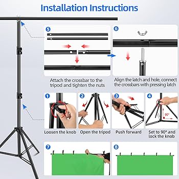 Amazon.com : HEMMOTOP Blue Green Screen Backdrop Kit, 2in1 Amazon.com : HEMMOTOP Blue Green Screen Backdrop Kit, 2in1